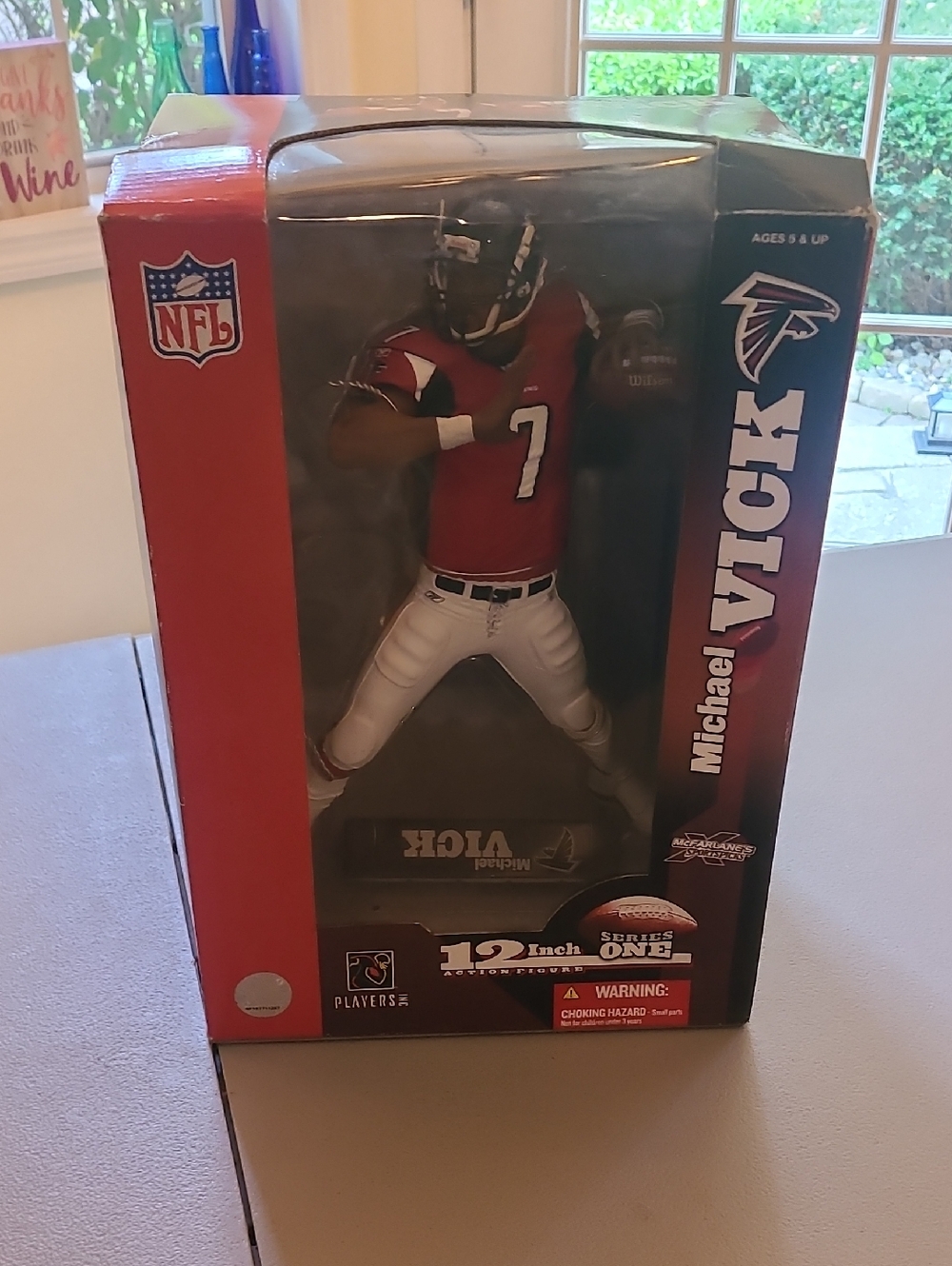 Michael Vick Atlanta Falcons Red & White Team Figurine